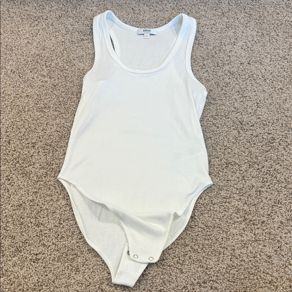 NWOT Agolde White Bodysuit